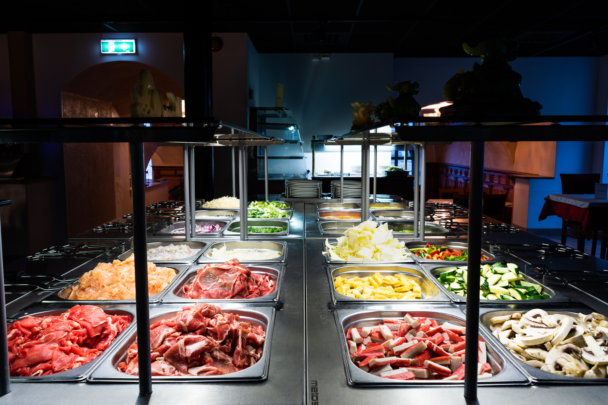 Mongolisk buffé – ingredienser och grill